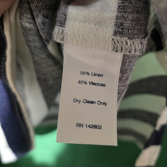 Tuckernuck Sail To Sable Striped Sleeveless Top with Pink Accent Small 20 PTP - Picture 5 of 5